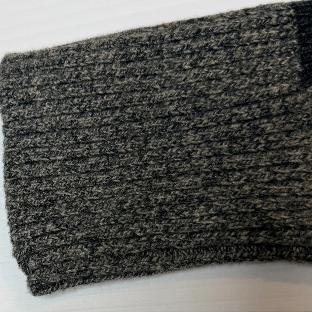 Banana Republic Men’s Shawl Collar Sweater Gray Merino Wool Pullover Size Small
